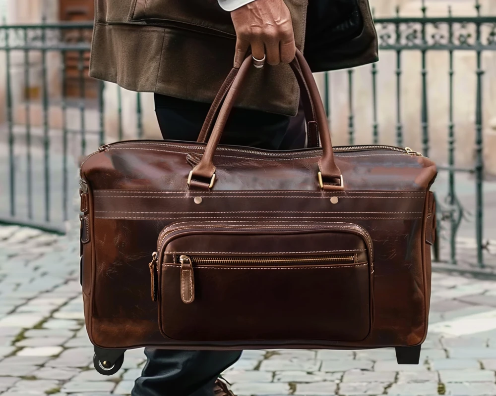 four wheel luggage trolley